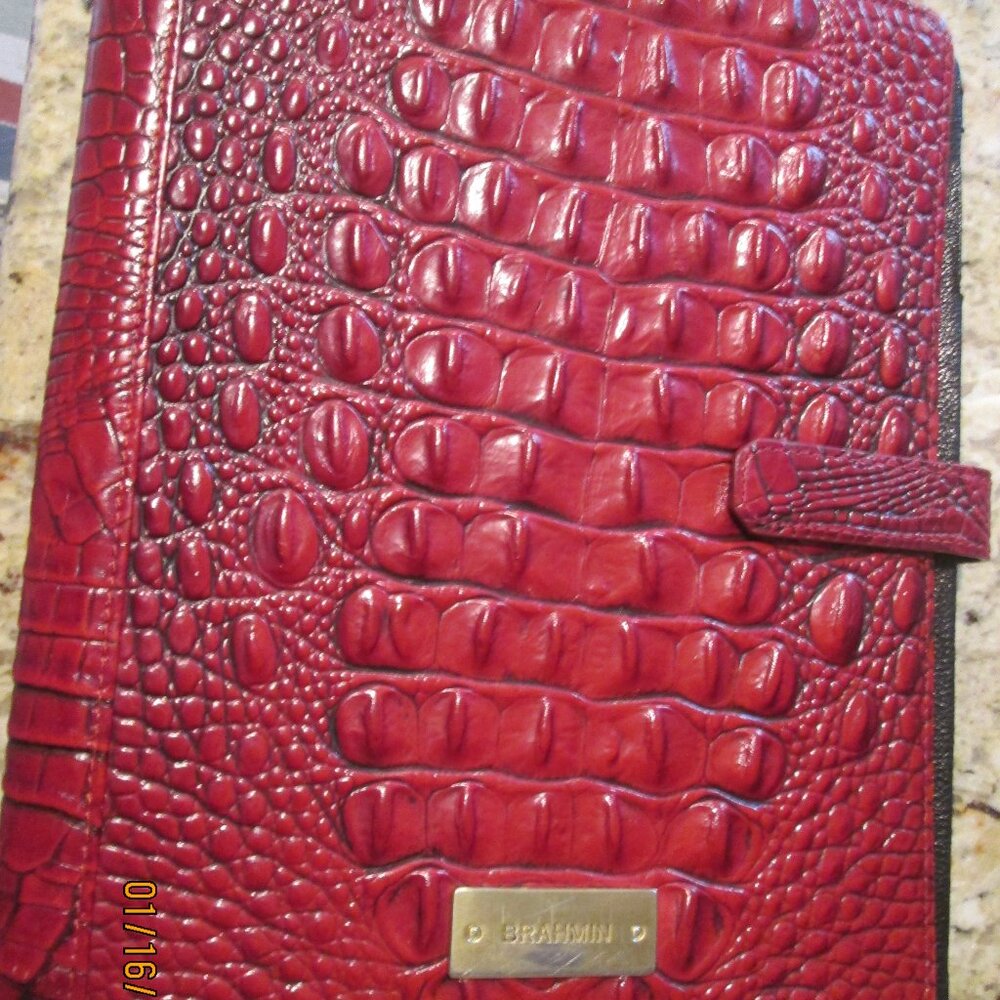 Brahmin Raspberry Melbourne Leather Protective Sh… - image 1